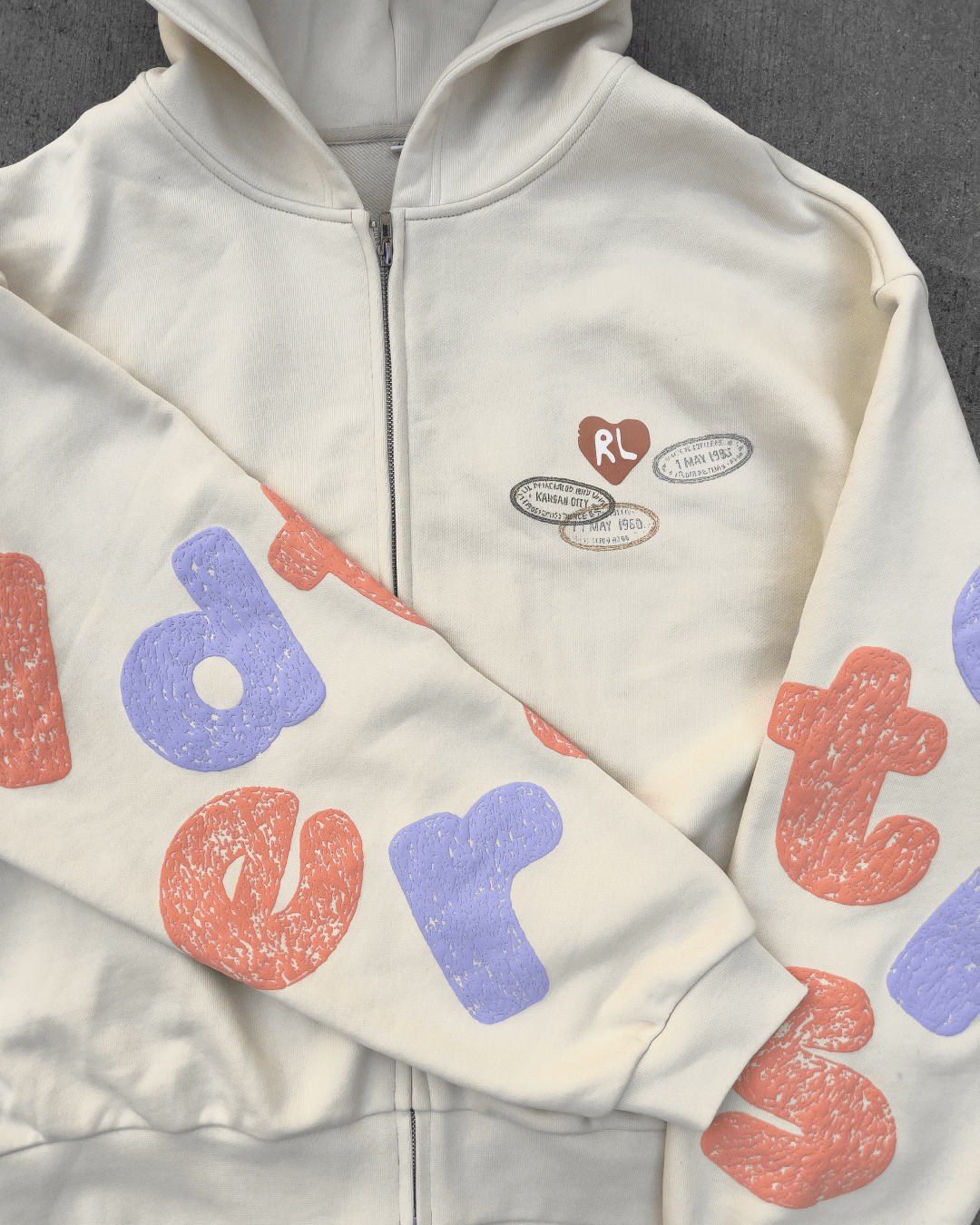 Where U Are Scattered Zip Up by Red Letters