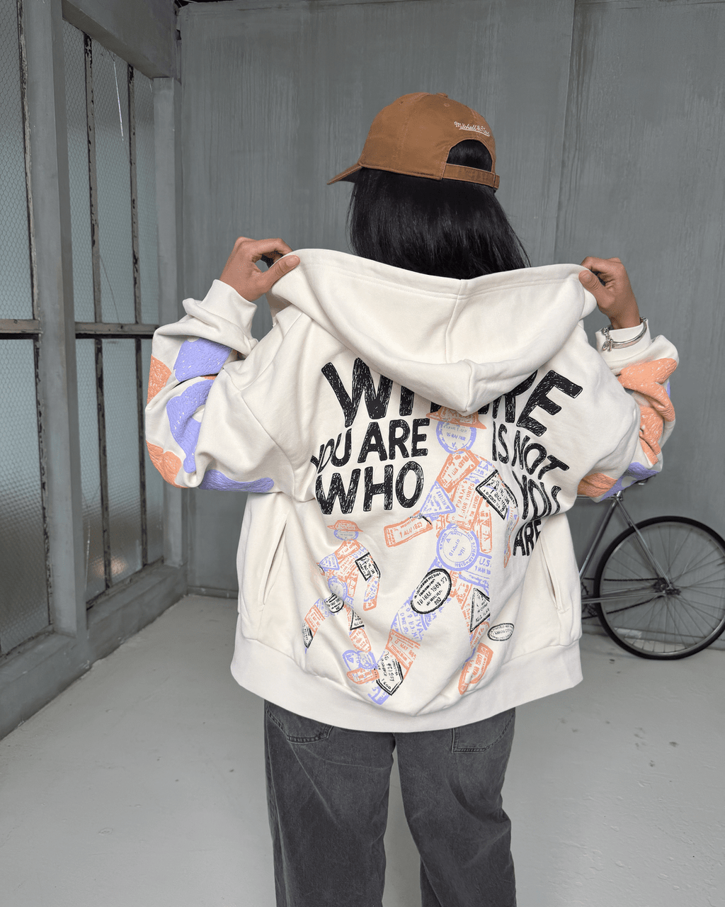 Where U Are Scattered Zip Up by Red Letters