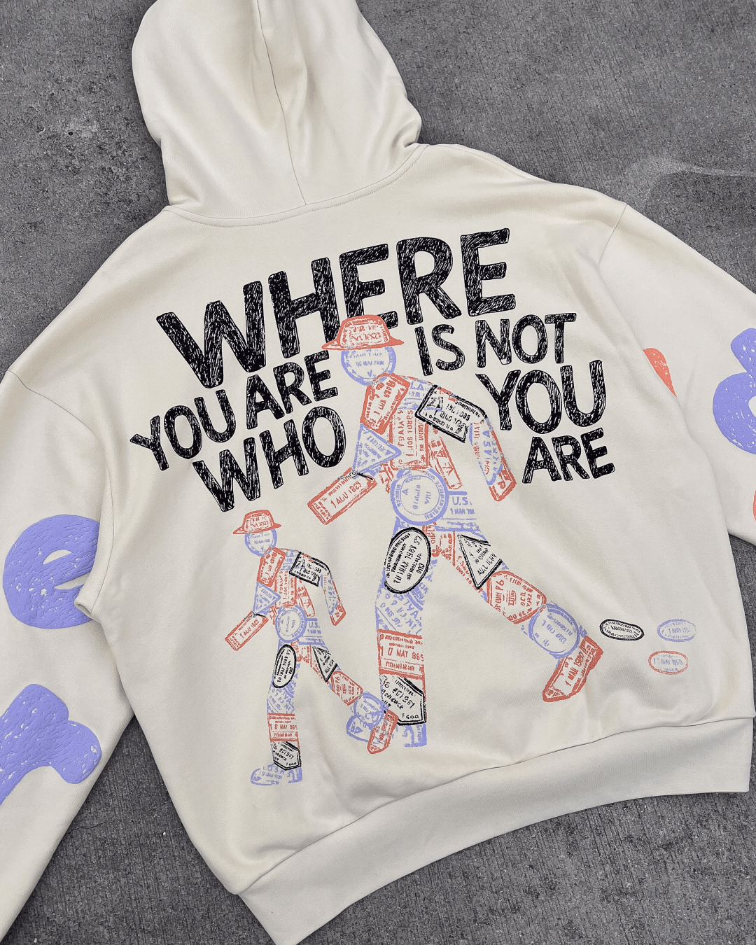 Where U Are Scattered Zip Up by Red Letters