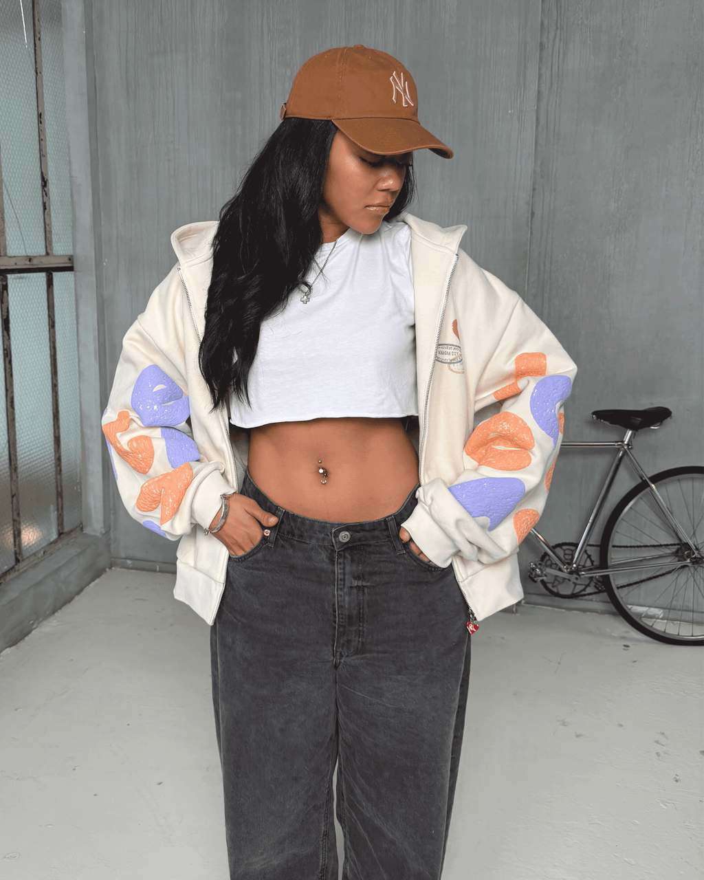 Where U Are Scattered Zip Up by Red Letters