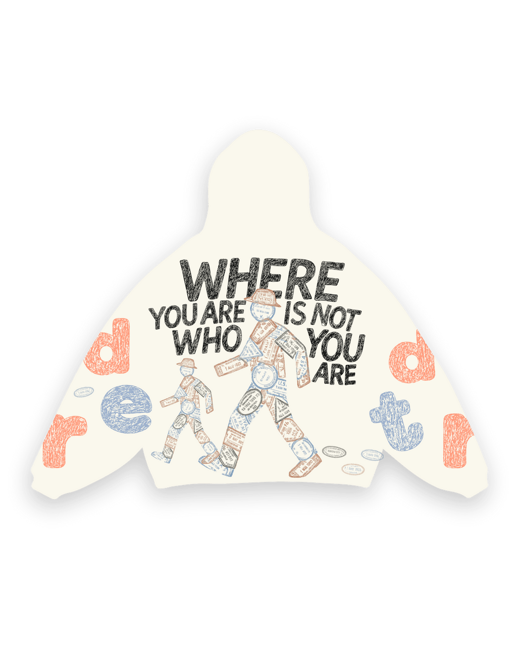 Where U Are Scattered Zip Up by Red Letters