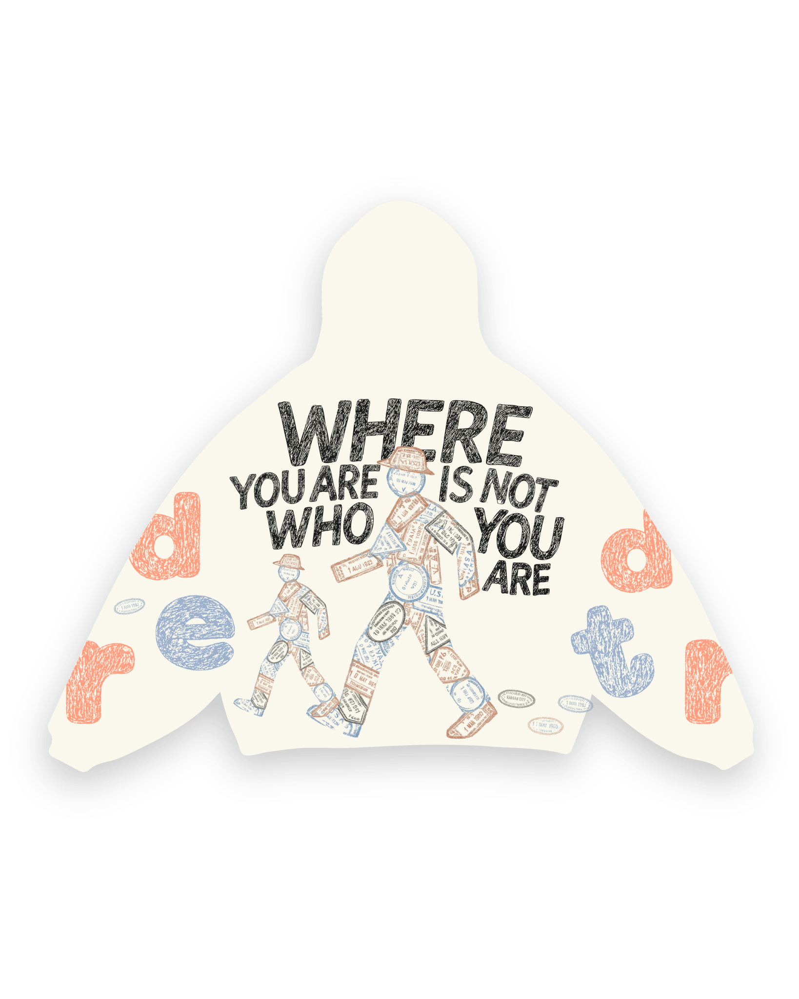 Where U Are Scattered Zip Up by Red Letters