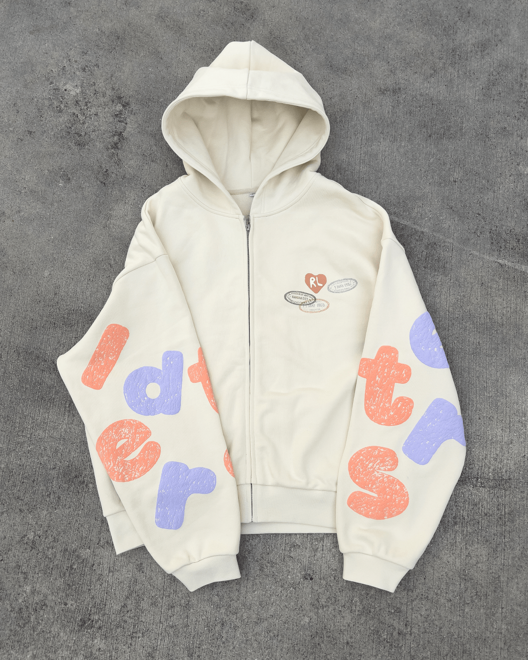 Where U Are Scattered Zip Up by Red Letters