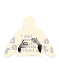 Without Me Scattered Hoodie - Red Letters