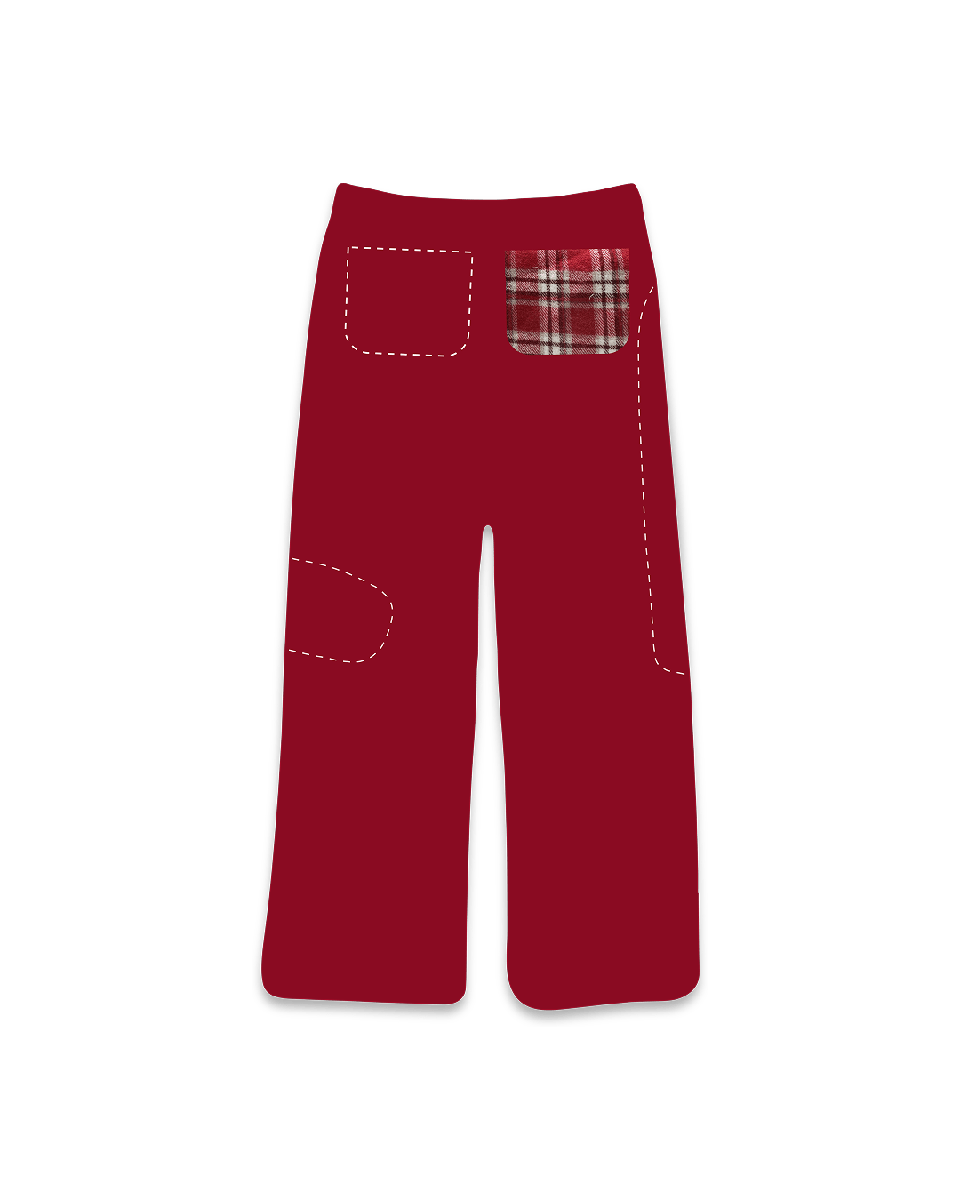 Work In Progress Baggy Sweats - Red by Red Letters