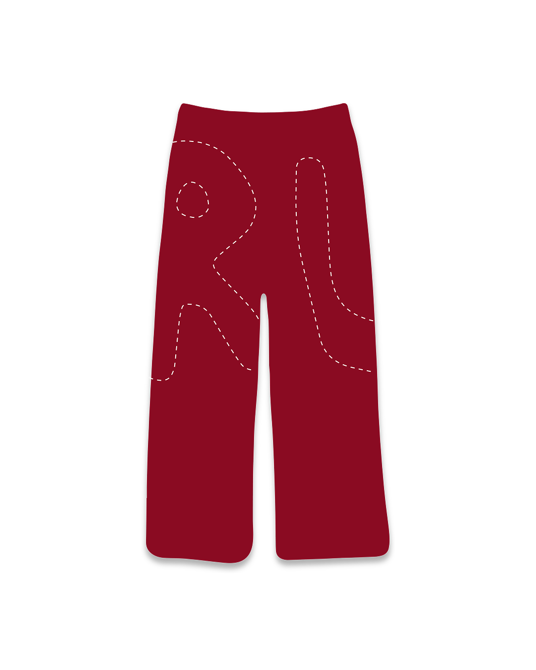 Work In Progress Baggy Sweats - Red by Red Letters