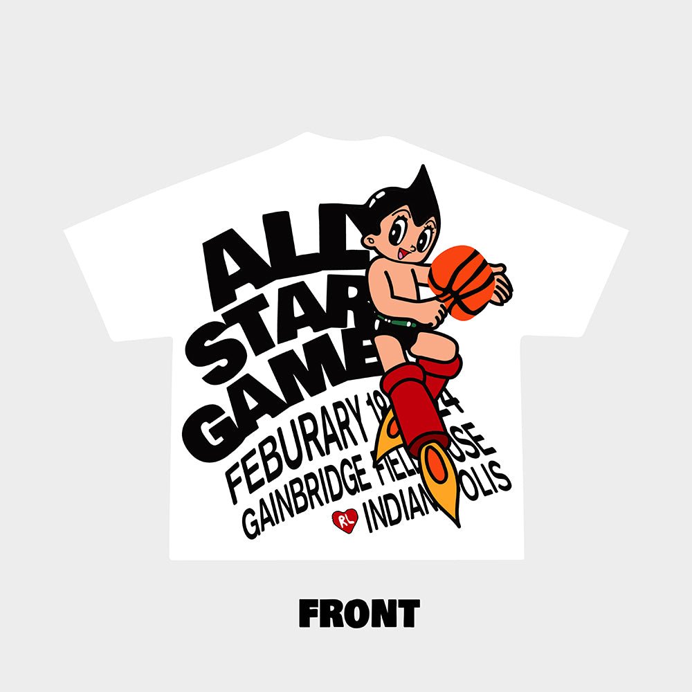 &quot;All-Star Astro&quot; Tee - White - RED LETTERS