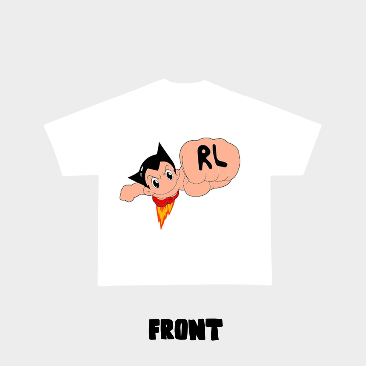 Astroboy Punch Tee - RED LETTERS