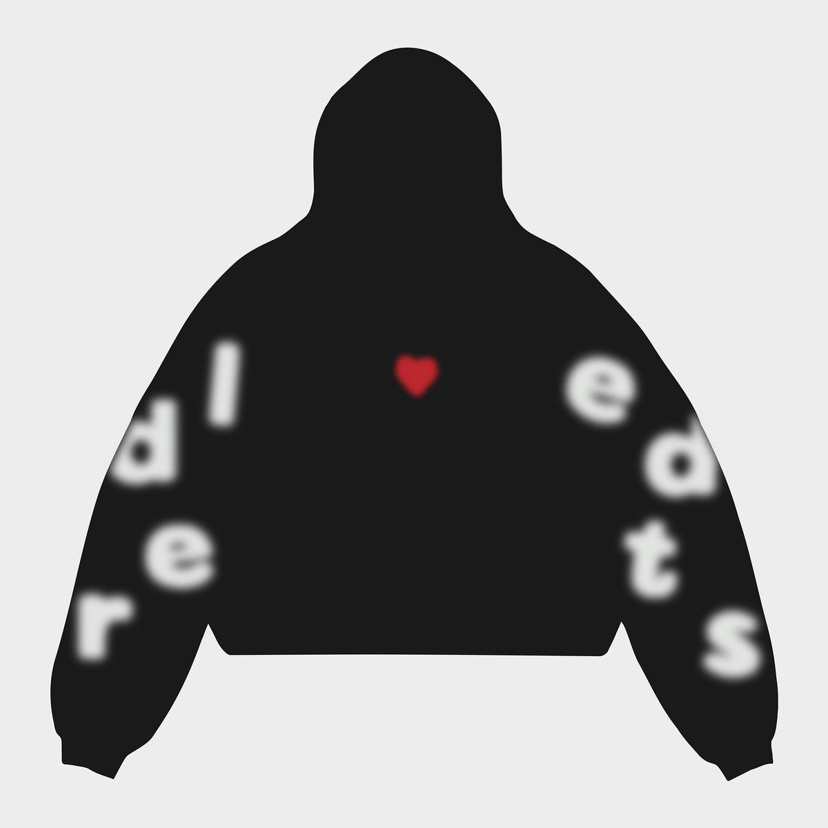 Blur RL White Scattered Hoodie - RED LETTERS