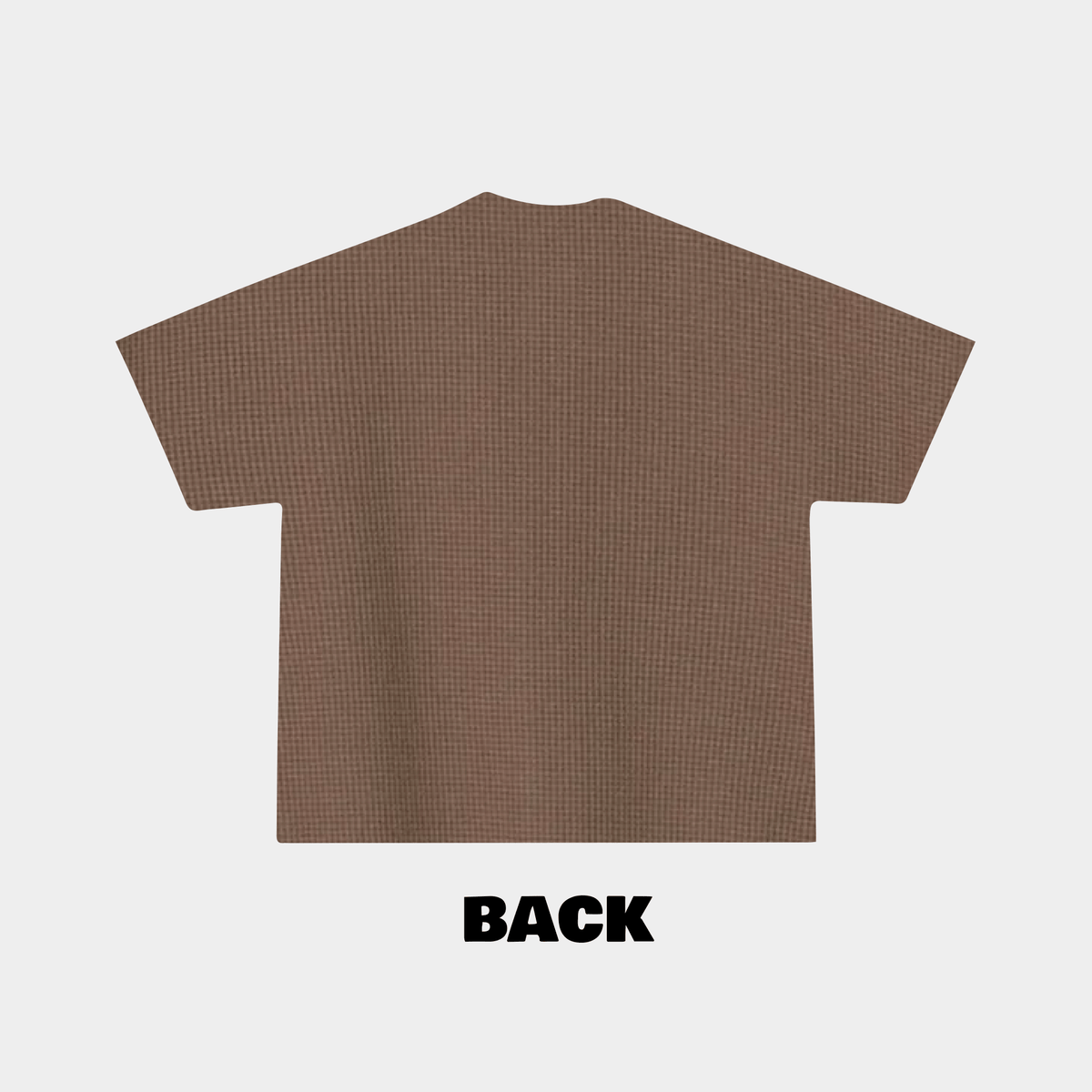 Brown Waffle Waffle Knit Shirt - RED LETTERS