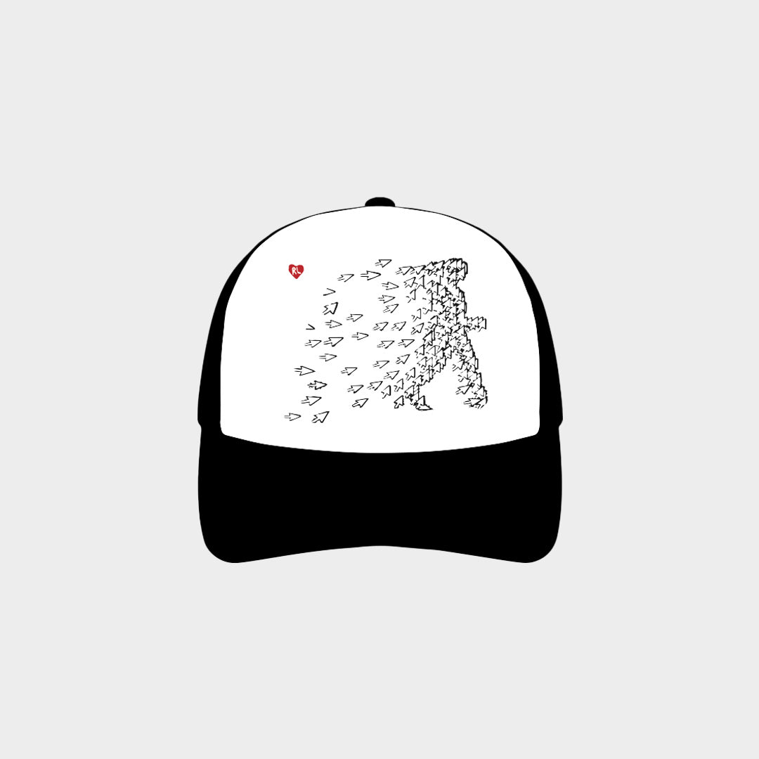 Clickbait Mesh Hat - RED LETTERS
