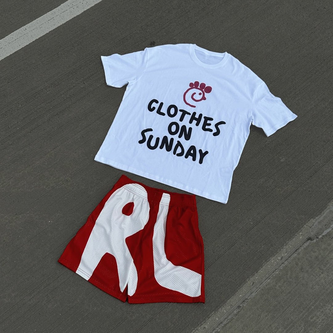&quot;Clothes On Sunday&quot; Pack - RED LETTERS