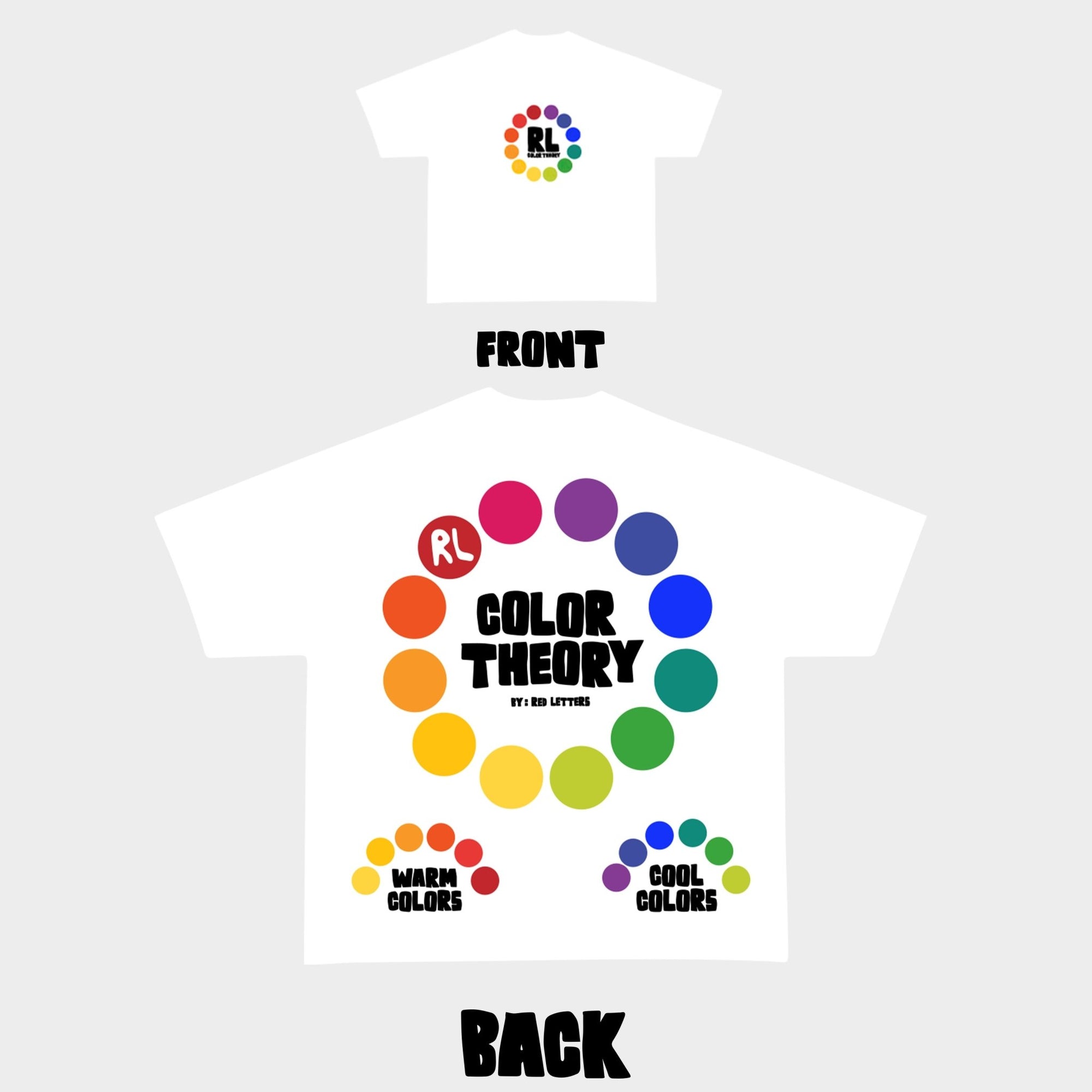 "Color Theory" Tee - RED LETTERS