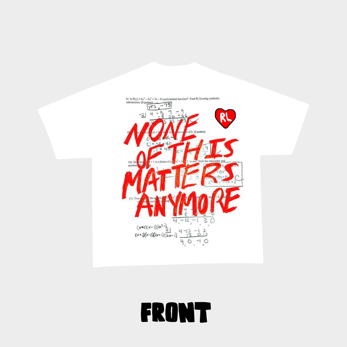&quot;Doesn&#39;t Matter&quot; Tee - RED LETTERS