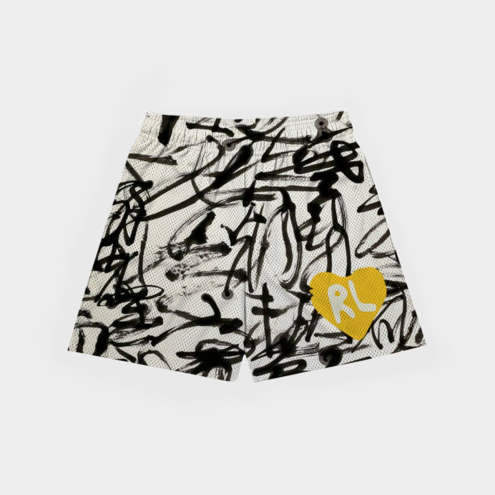 Doodle Shorts - RED LETTERS