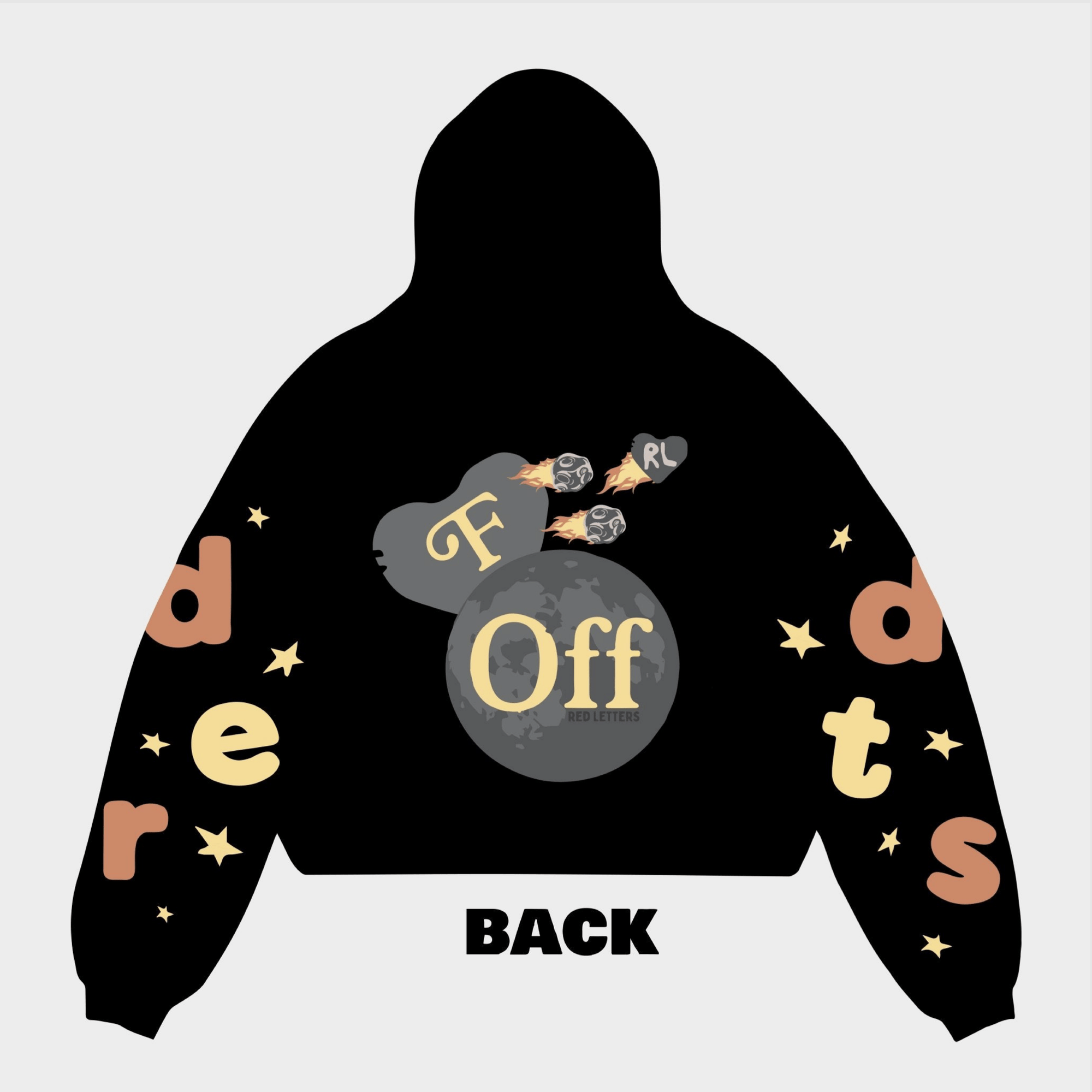 "F** Off" Scattered Hoodie - RED LETTERS