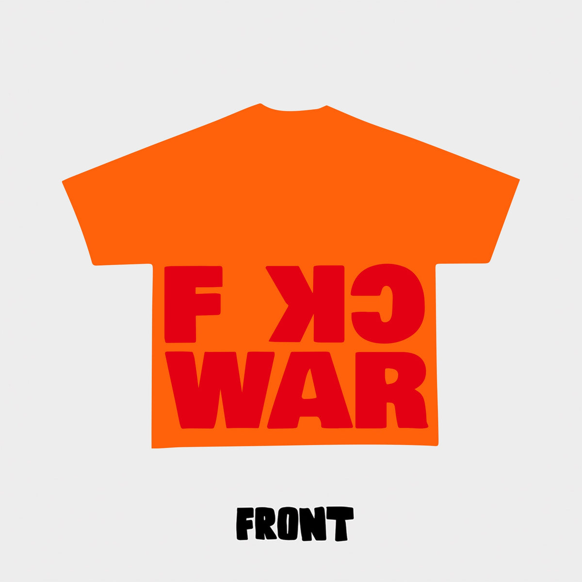 &quot;FK War&quot; Tee - RED LETTERS