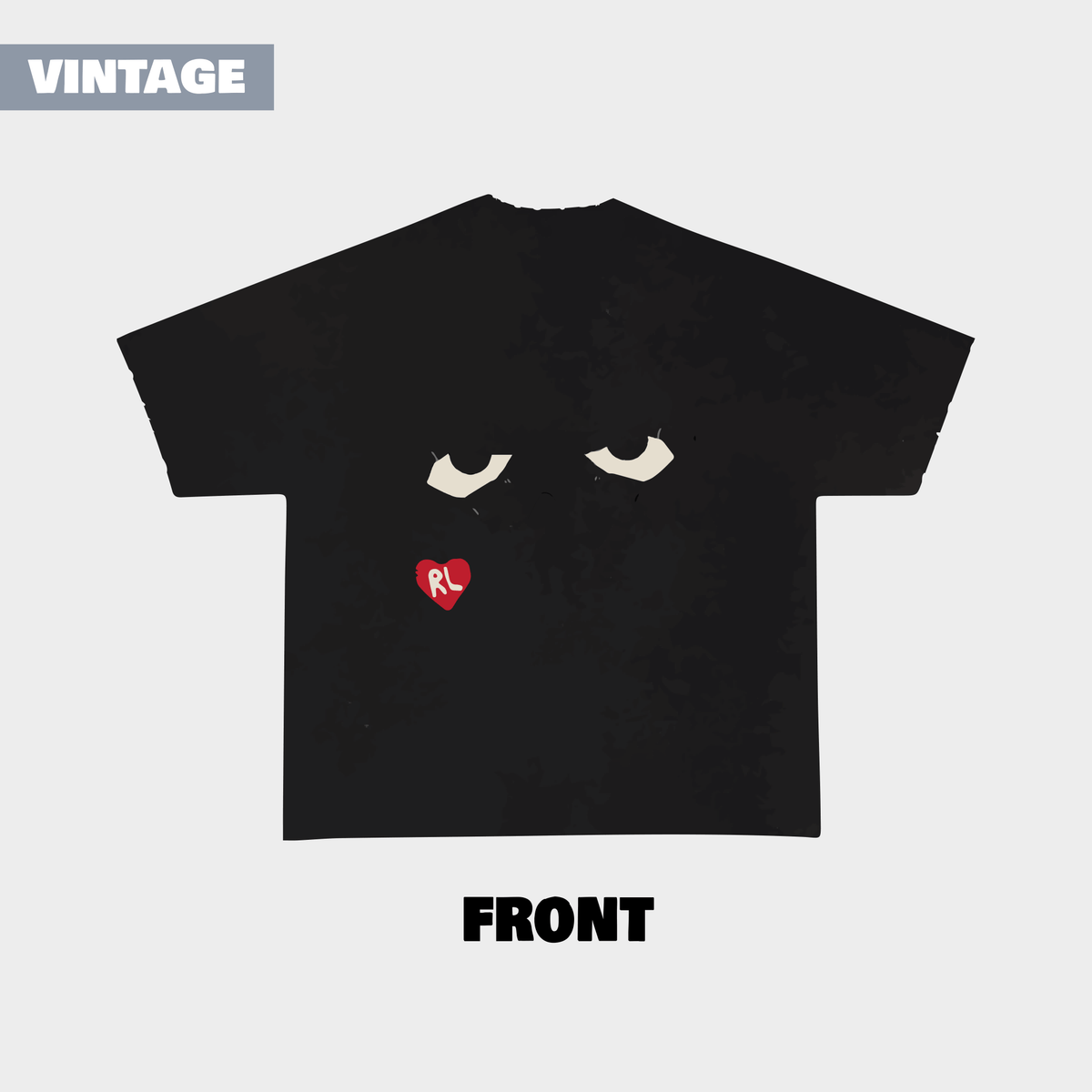 &quot;Fred Eyes&quot; Vintage Tee - RED LETTERS