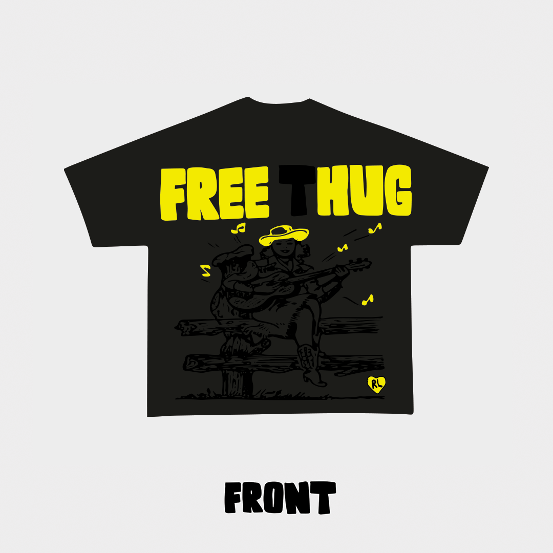 &quot;Free tHug&quot; Tee - RED LETTERS