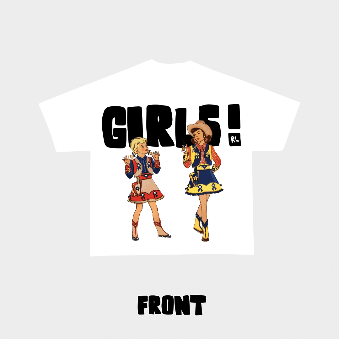 &quot;Girls!&quot; Tee - RED LETTERS