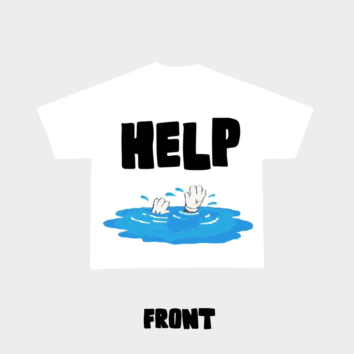 &quot;Help!&quot; Tee - RED LETTERS