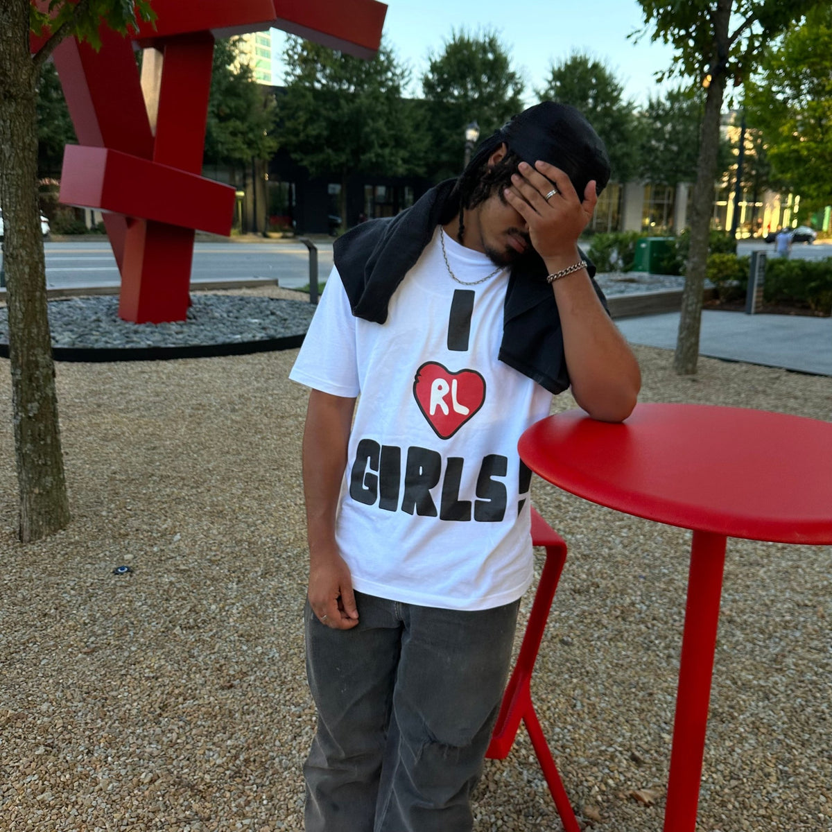 &quot;I Love Girls&quot; Tee - RED LETTERS