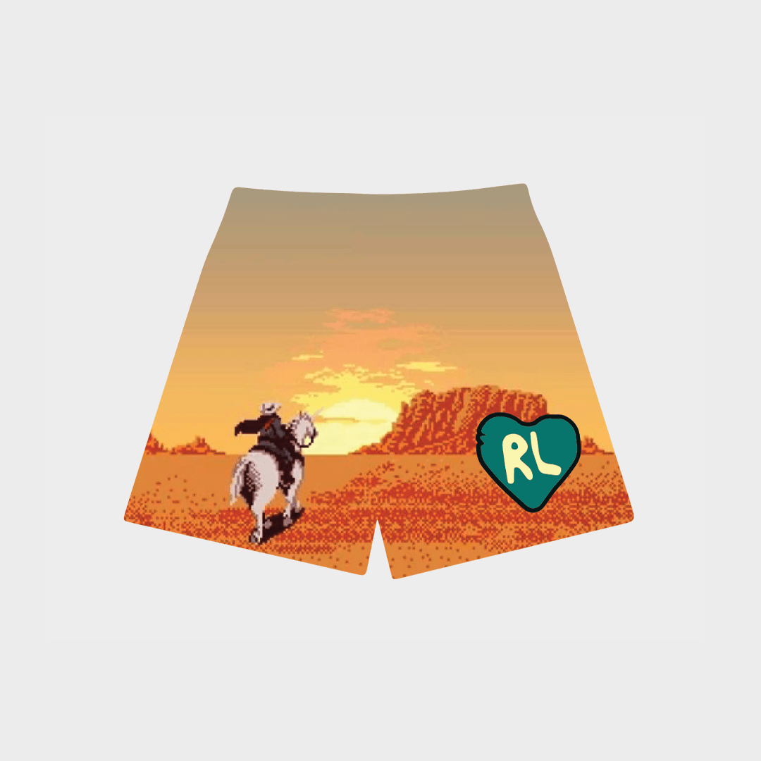 "Into The Sunset" Mesh Shorts - RED LETTERS