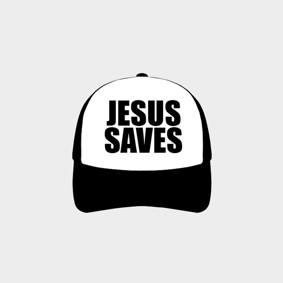 Jesus Saves Mesh Hat - RED LETTERS