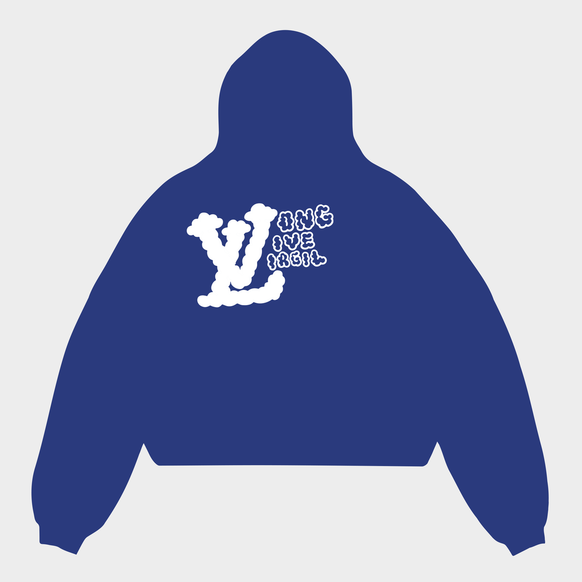 &quot;Long Live Virgil&quot; V2 Hoodie - Royal - RED LETTERS
