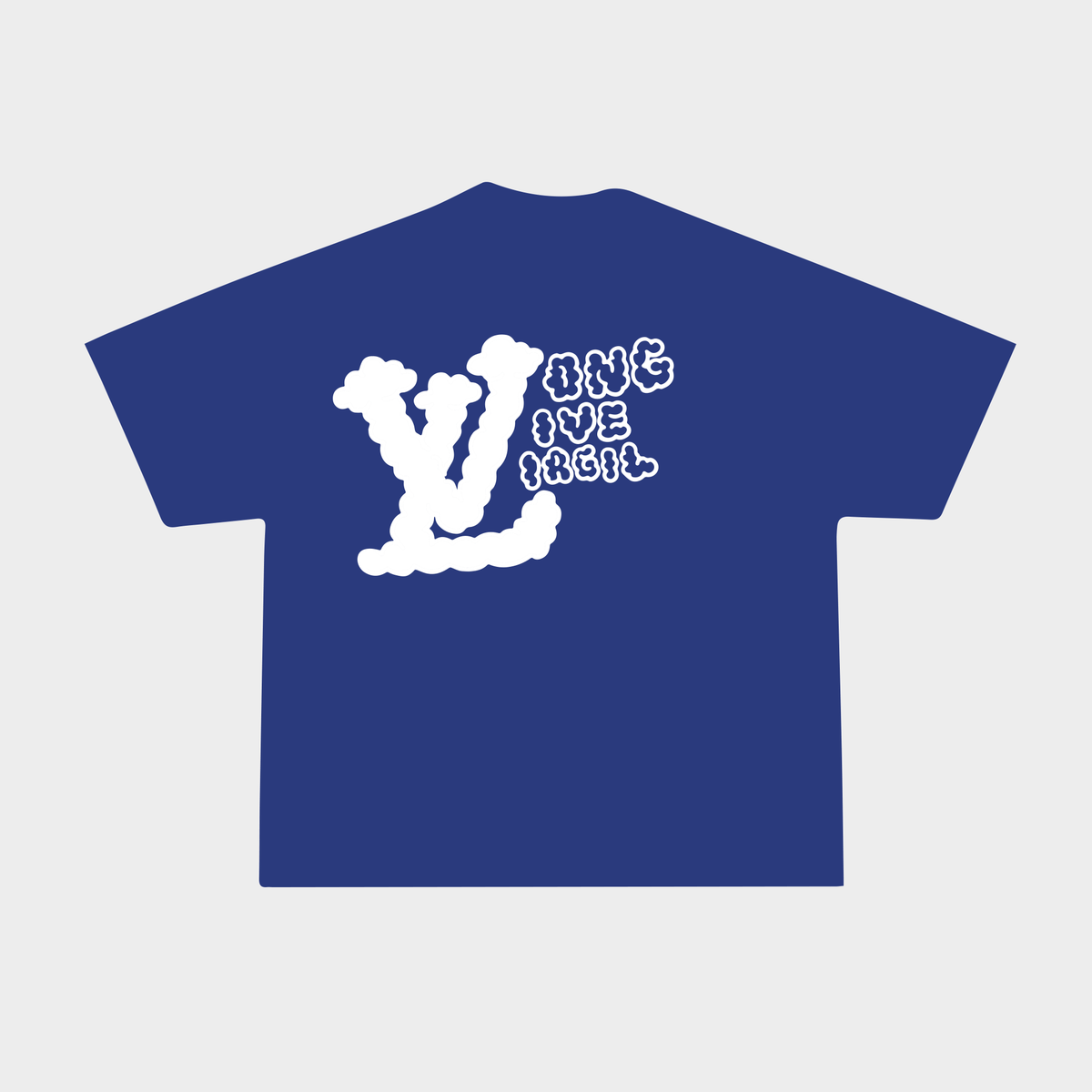 &quot;Long Live Virgil&quot; V2 Tee - Royal - RED LETTERS