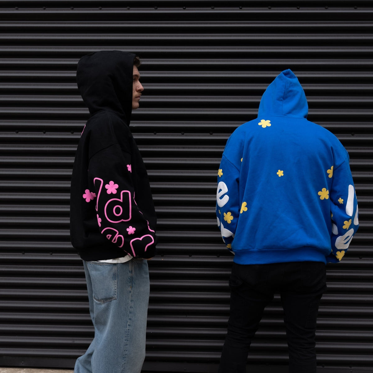 &quot;Pink Flowers&quot; Scattered Hoodie - RED LETTERS