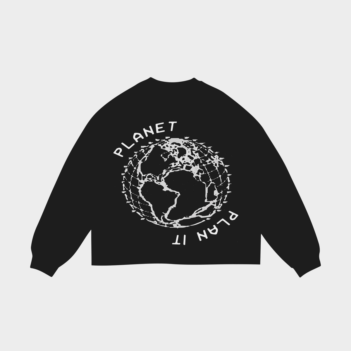 &quot;Plan It - Planet&quot; Crewneck Sweatshirt - RED LETTERS