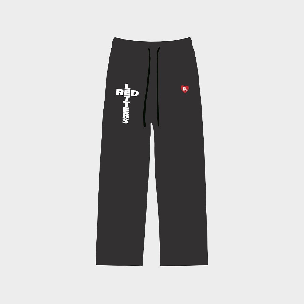 "Red Cross" Straight Leg Pant - RED LETTERS