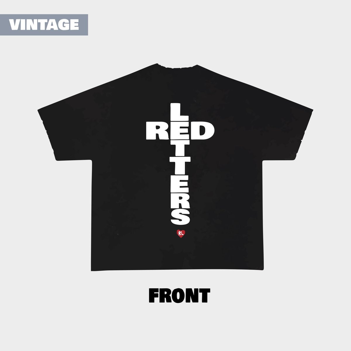 &quot;Red Cross&quot; Vintage Tee - RED LETTERS
