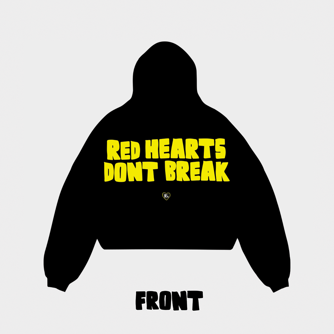 &quot;Red Hearts Don&#39;t Break&quot; Hoodie - RED LETTERS
