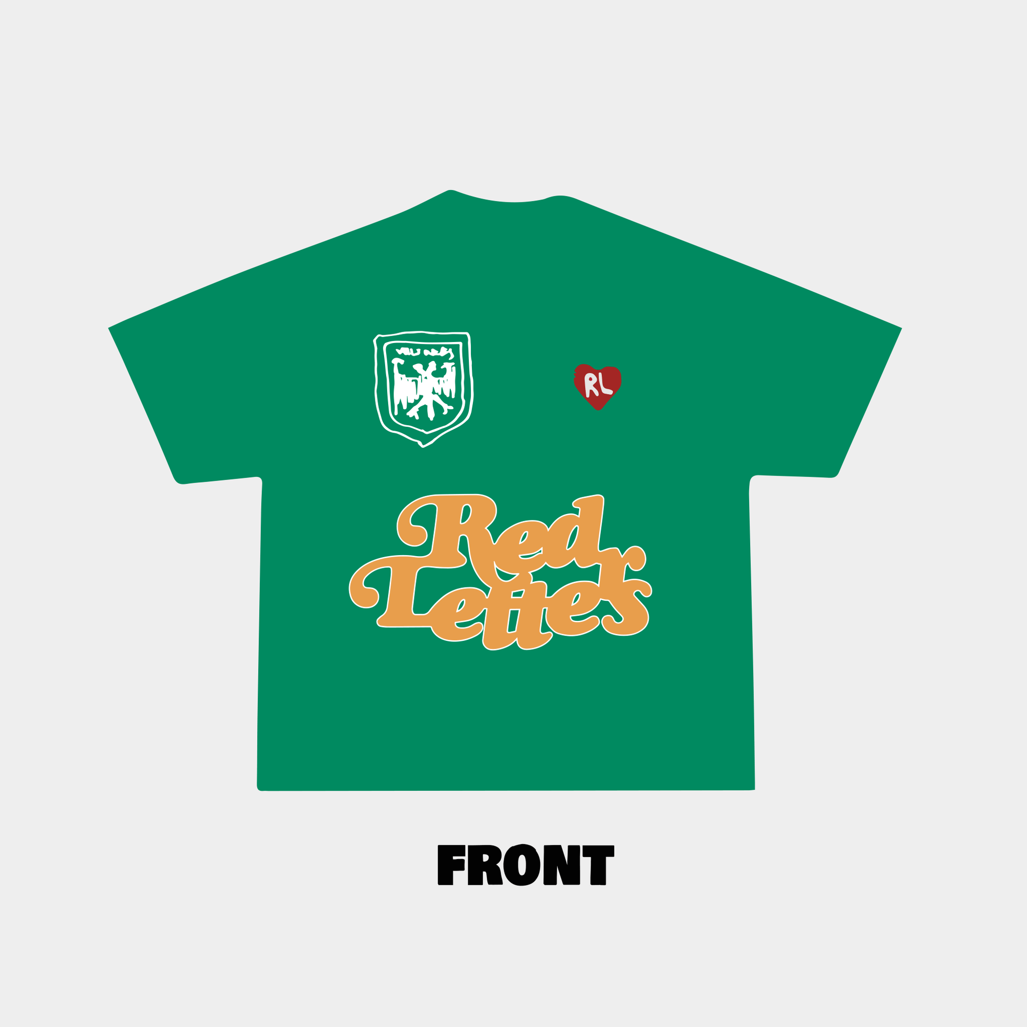 RL FC Shirt 460GSM - Kelly Green - RED LETTERS