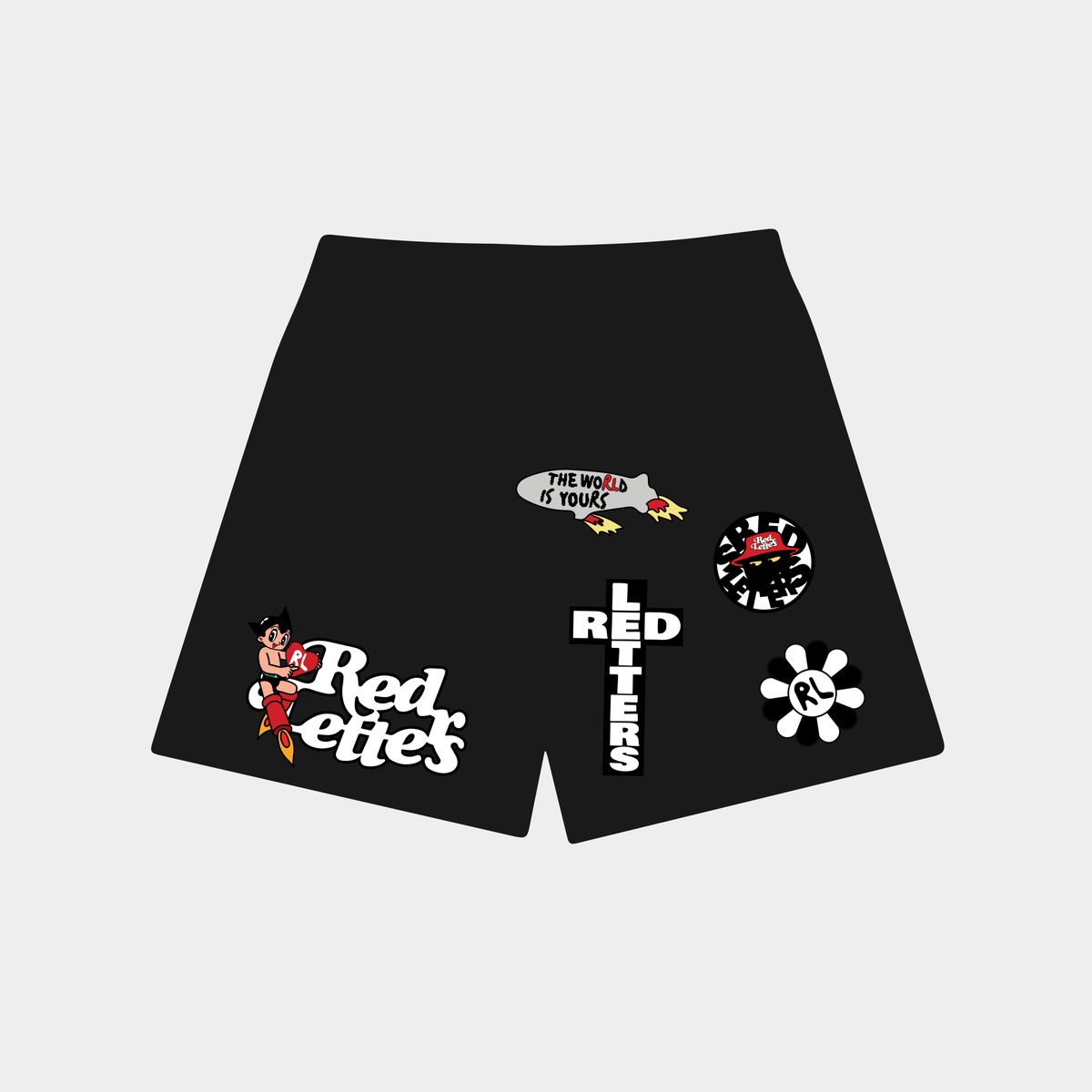 RL Patch Sweatshorts - RED LETTERS