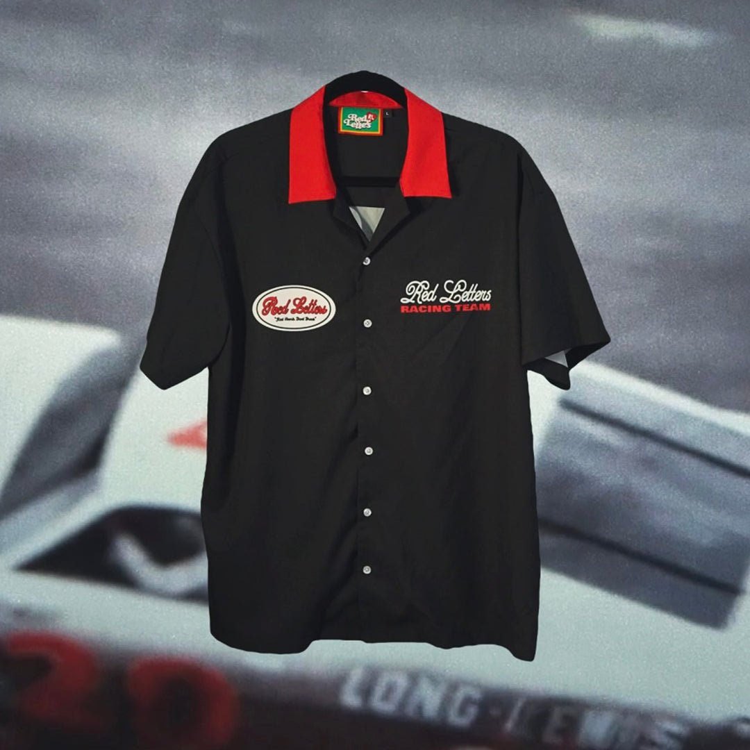 RL Racing Shirt - Black - RED LETTERS