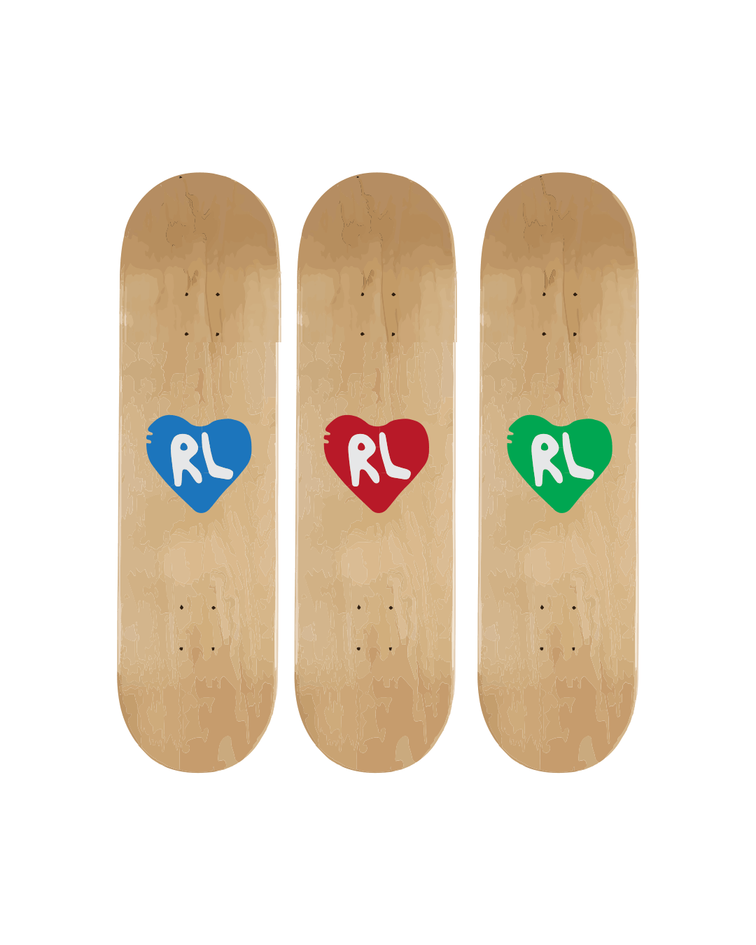 RL Skate Deck Art - RED LETTERS