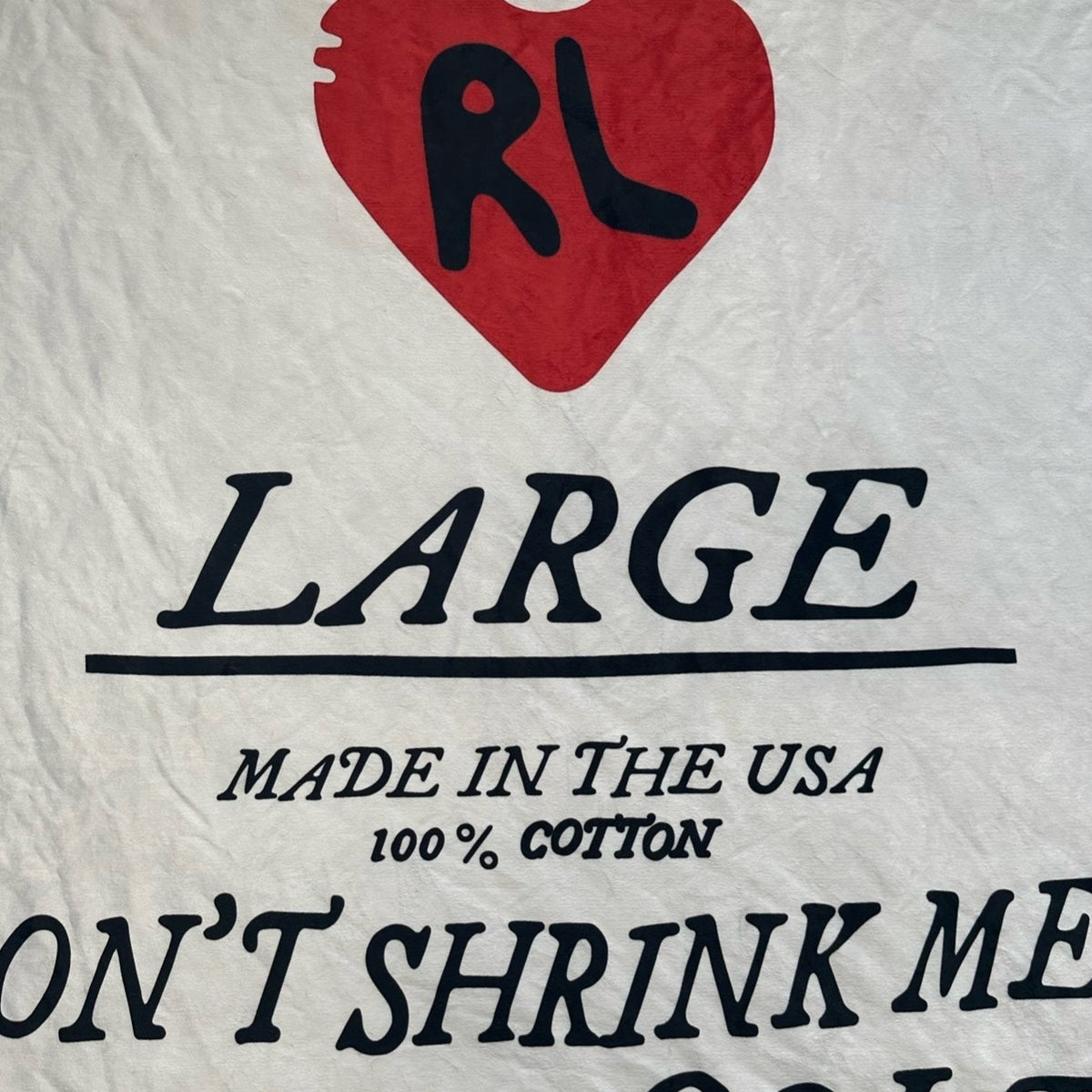 RL Tag Sherpa Blanket - RED LETTERS