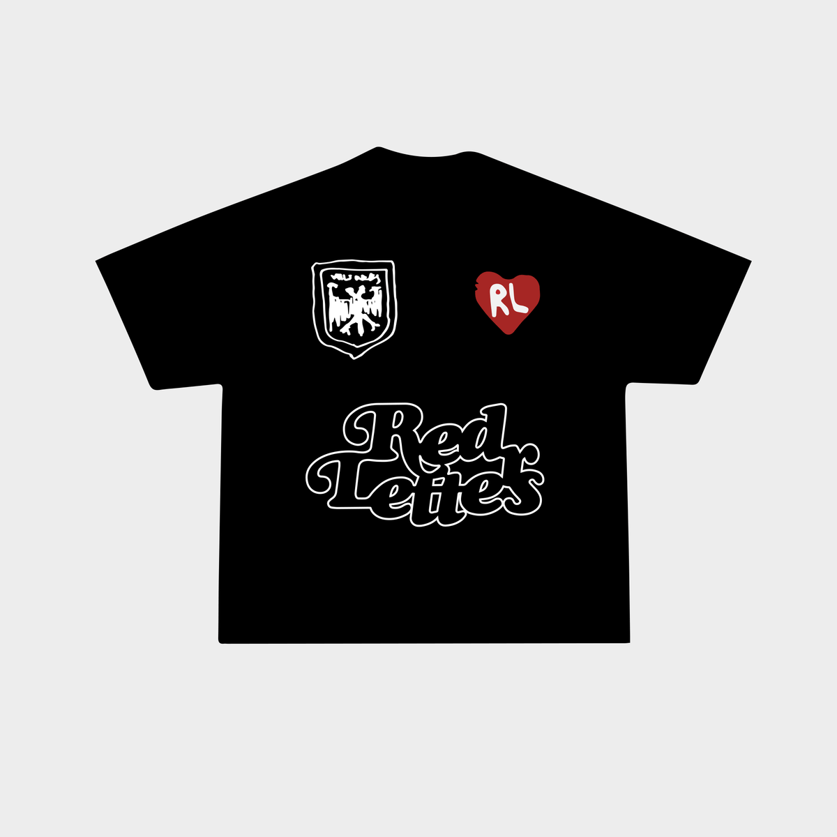 &quot;RL Vultures Jersey&quot; Tee - Black - RED LETTERS