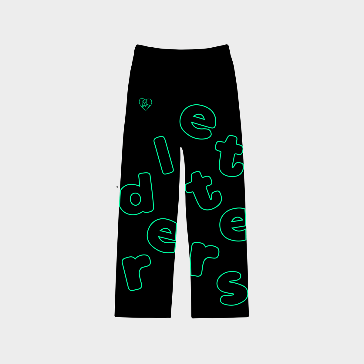 &quot;Scattered Green&quot; Straight Leg Pant - RED LETTERS