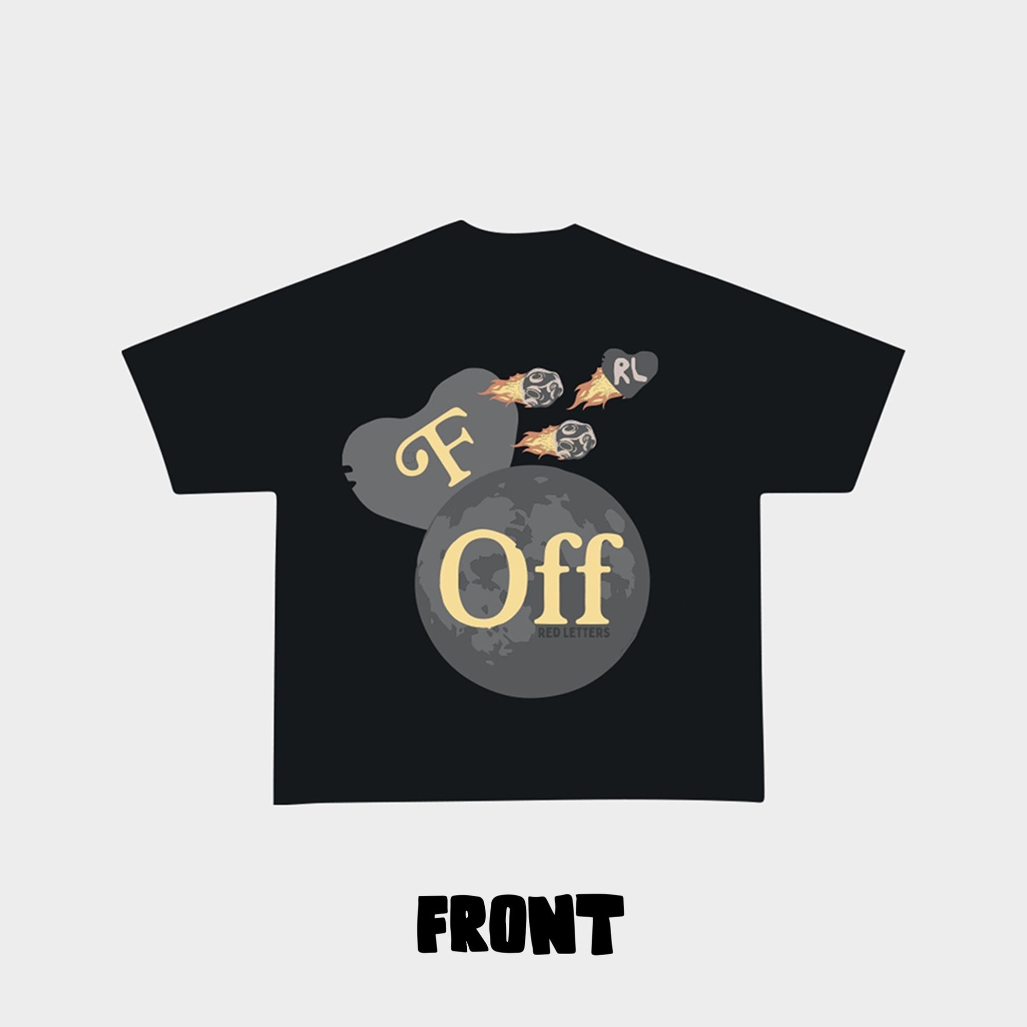 Space F Off Tee - RED LETTERS