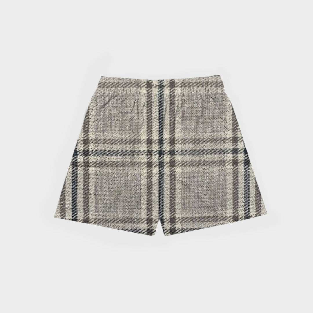 Stone Flannel Mesh Shorts - RED LETTERS