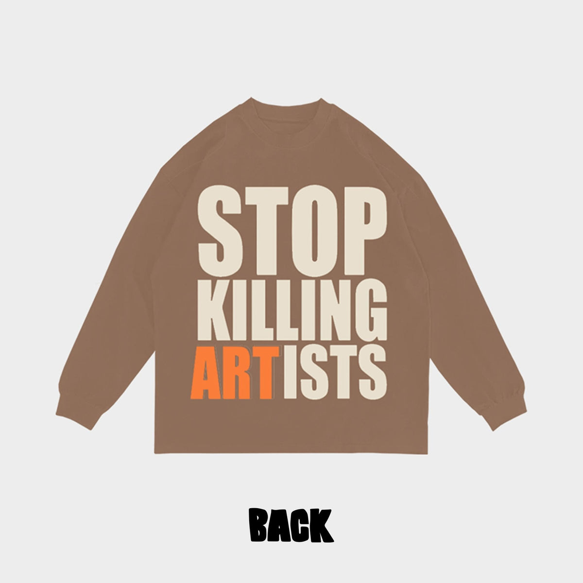 Stop Killing ARTists L/S Tee - RED LETTERS