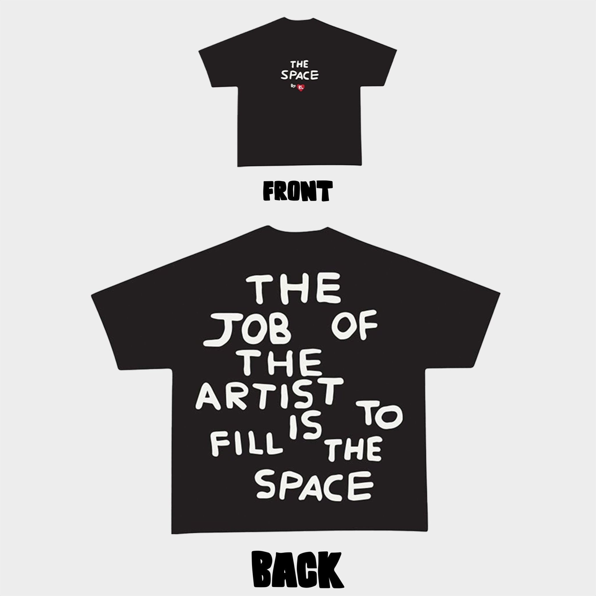 The Space Tee - RED LETTERS