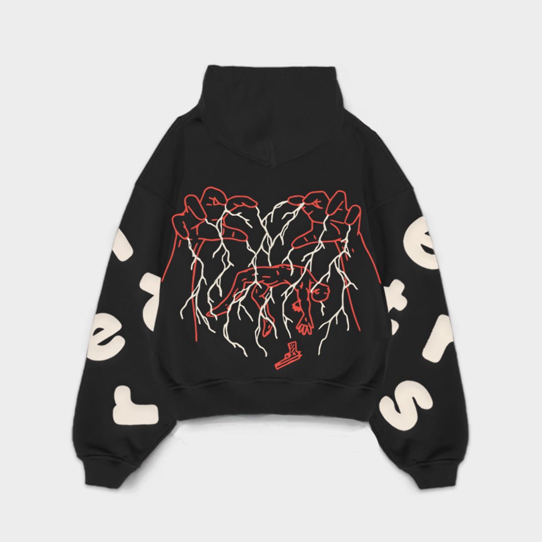 &quot;The Wrath Of&quot; Scattered Hoodie - RED LETTERS