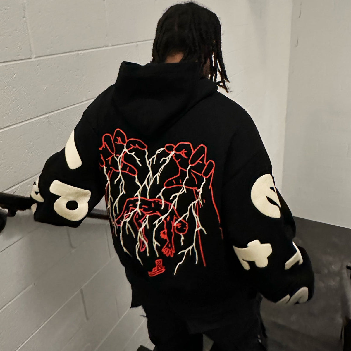 &quot;The wrath of&quot; Scattered hoodie - RED LETTERS