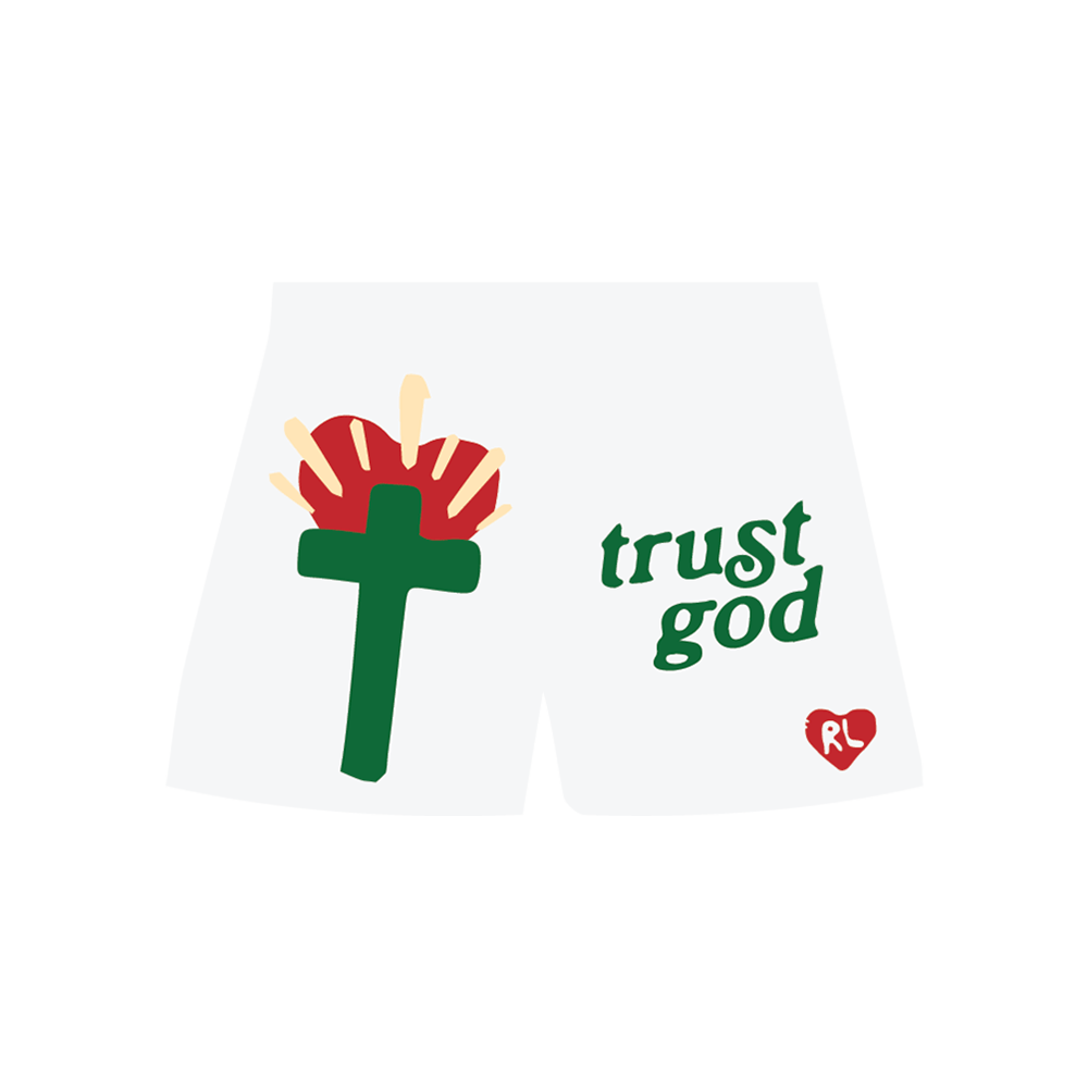 Trust God French Terry Shorts - RED LETTERS