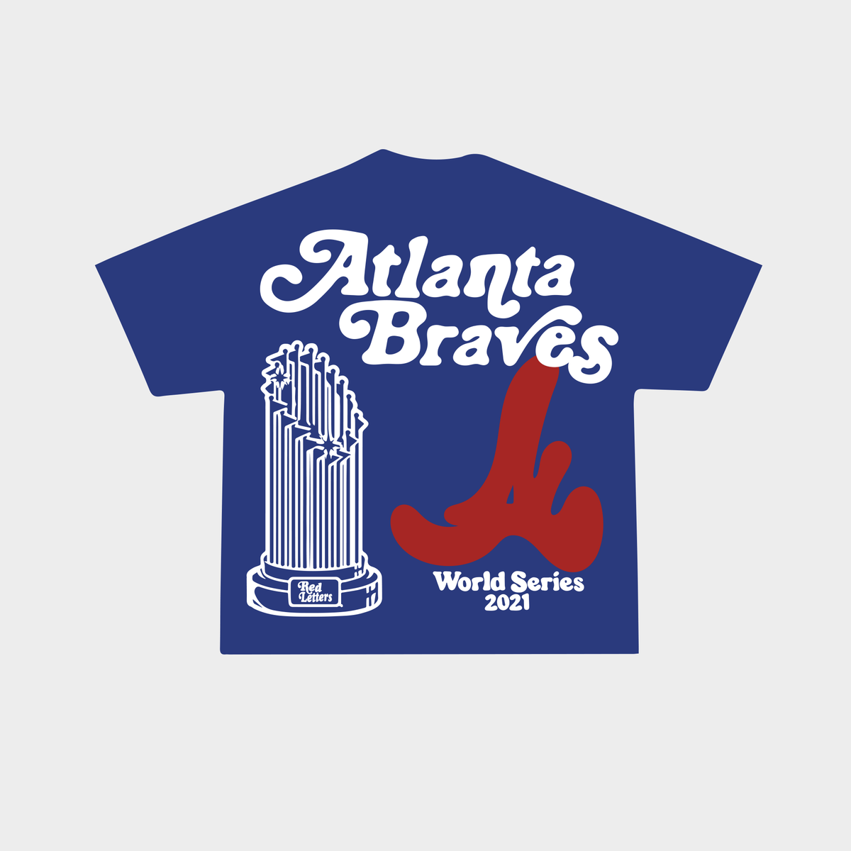 &quot;World Champ&quot; V2 Tee - Royal - RED LETTERS